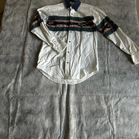 VINTAGE EXPRESS RIDER BUTTON UP MENS SZ SMALL - Picture 3 of 10